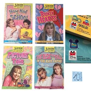 Disney Press Disney Channel Lizzie McGuire 4-CT Paperback Book Bundle